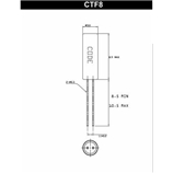 美國Cardinal晶振,CTF8圓柱音叉晶體,CTF8-A1-C4-32.768K-D12.5晶振